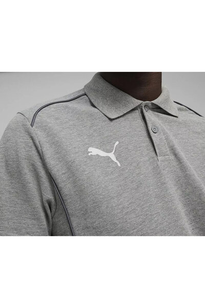 Puma Teamfinal Casuals πόλο προπόνηση ανδρικού ποδοσφαίρου μπλούζα πόλο65853533 Γκρι