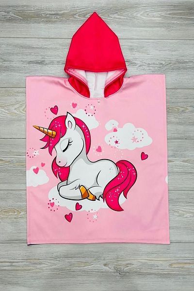 My Kids Wear Poncho Kids Beach Towel