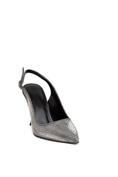 MİSS PARK MODA Miss Park Moda PM450 K099/2 Women's Heeled Shoes Platinum
