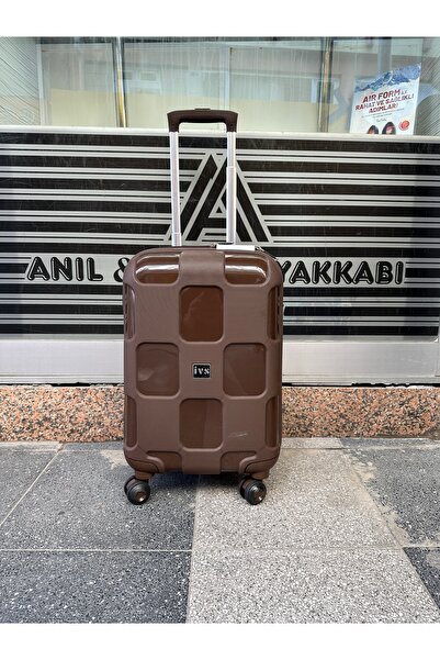 IVS İVS 23 Kare Kahverengi Dört Tekerlek Kırılmaz Darbelere Dayanıklı Polipropilen 3lü Set Valiz