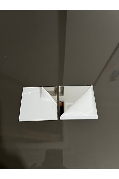 jetpleksi 5 Adet 10x10 Krom (GÜMÜŞ) Dekoratif Ayna Pleksi (Kendinden Yapışkanlı)