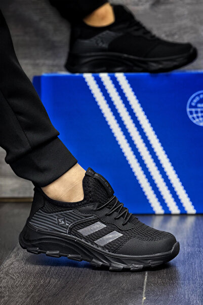 BOUIS Дитячі чорні 2-смугові шнурівки Ортопедичні Еластичні Легкі Дихаючі Уні...