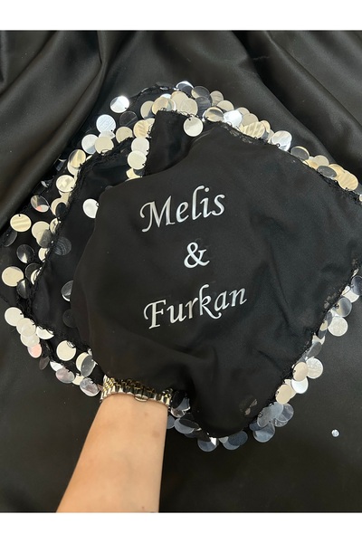 TAN EVENT 1 Adet İsimli Halay Mendili İsme Özel Baskılı Halay Mendili ,Nedime...