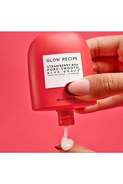 GLOW RECIPE 30ml Bha Pore Smooth Pore Serum with Strawberry Extract - Pinkest...