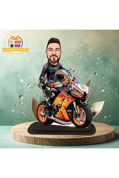 3D Hediye Dünyası Honda motorsiklet karikatürlü biblo hediye  3d masa üstü biblo hediyesi