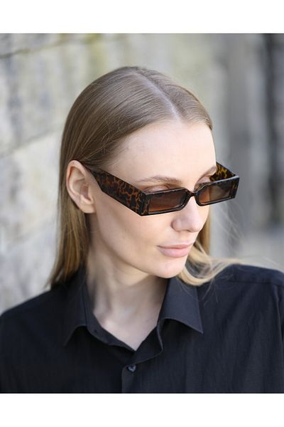 ModaLand Narrow Leopard Unisex Sunglasses