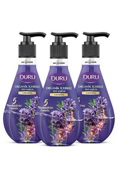 Duru Lavender Liquid Soap with Organic Content 3x500ml