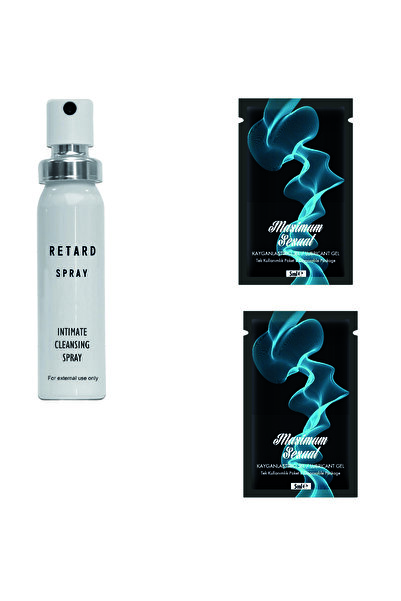 Retard For Men Sprey 20 ml + Maximum Sexual Aqua Glide Kayganlaştırıcı Jel 10 Ml