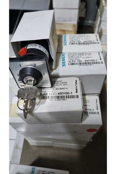 Siemens SİEMENS 3LF0 122-4MY00-1 (0-1-2-3) 3 KADEMELİ PAKET ŞALTER 230V 2,2KW...
