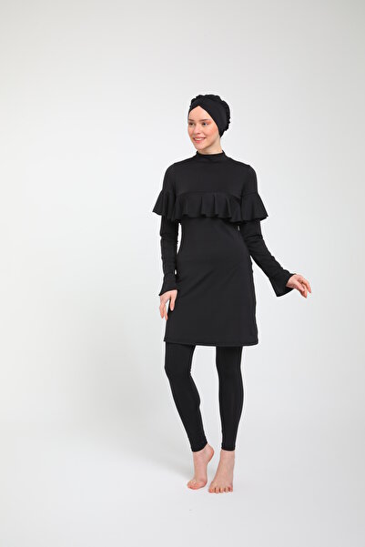 Chelly Μαγιό Hijab με μασίφ βολάν μανίκι