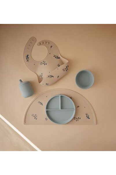 Mushie Silikon Mat - Lilac Flowers