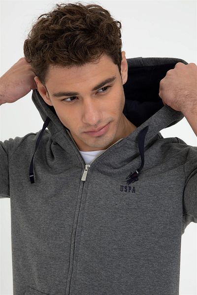 U.S. Polo Assn. Ανδρικό φούτερ Anthracite Melange