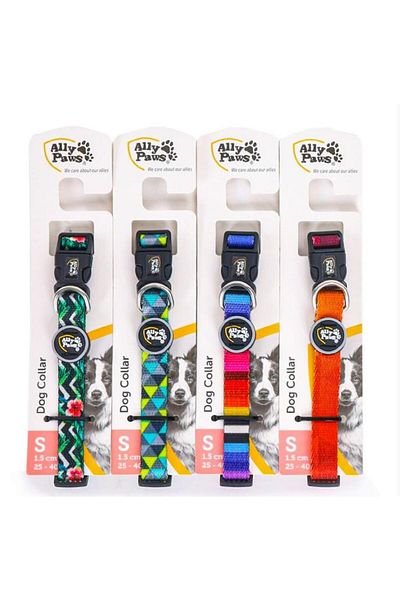 ALLYPAWS Dog Collar Small Geometric Patterned Dog Collar 1.5cm*25-40cm