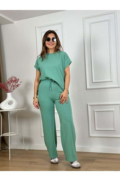 Dali Giyim Luxury Quality Double Sleeve Double Set with Side Slits