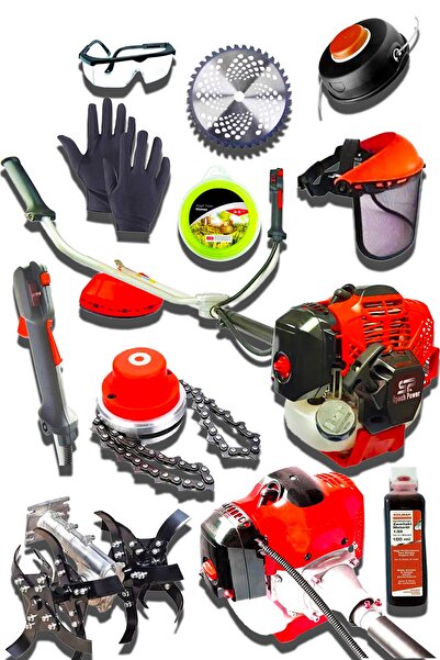 Spech Power Usa 2.1 Hp Turbo Benzinli Yan Tipi Çapalı Ot Çalı Çim Biçme Tırpa...