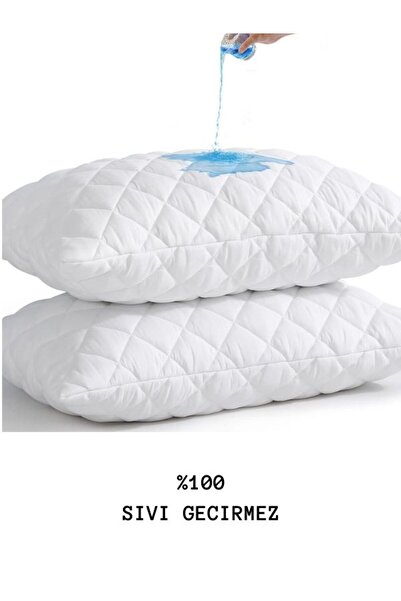 VESSİNOHOME Pachet de 2 protectoare de pernă matlasată Saltea din bumbac rezi...