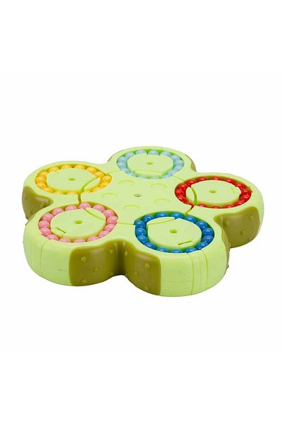 Smile Games Green 5 Ring Bead Puzzle