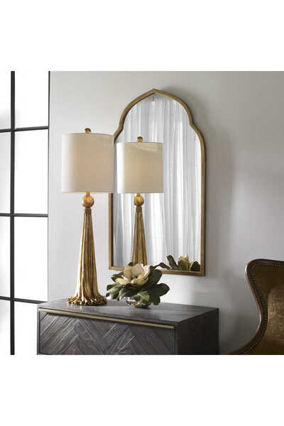 MKS Design 60x100 Kubbe Duvar Dekor Aynası / Asimetrik Ayna / Konsol Aynası / Düzensiz Ayna / Estetik Ayna