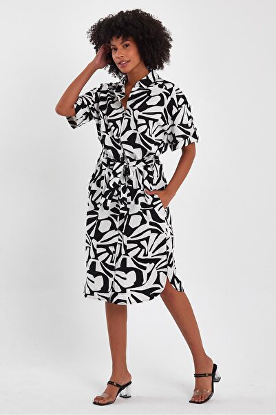 ALEXANDERGARDI Φόρεμα πουκάμισο με ζώνη (B23-009)