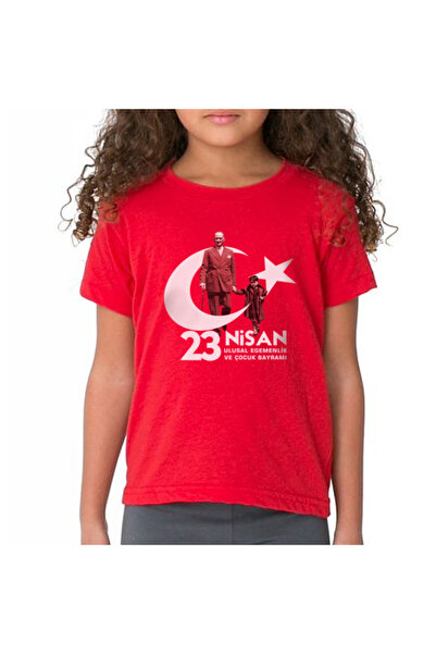 Crea Eymer Wear 23 квітня, День захисту дітей, футболка червоного кольору з д...