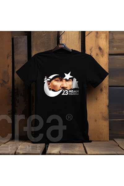 Crea Eymer Wear 23 Απριλίου Ημέρα του Παιδιού Μαύρο μπλουζάκι με στάμπα ειδικ...