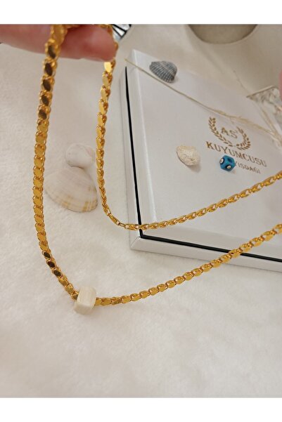 AS 2 KUYUMCUSU 14 Ayar Altın Zincir Halep Pullu