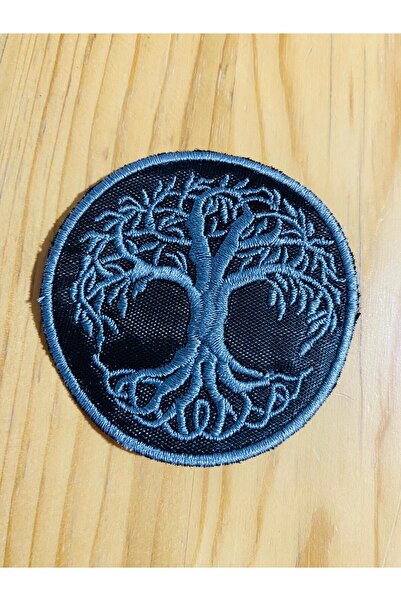 icase Tribal Ağaç Logo Hayat Ağacı Amblem Patch Peç Arma Ve Kot Yamaları  Nak...
