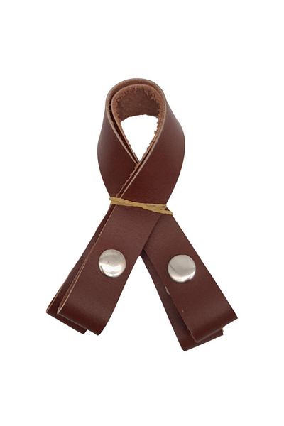 angel çanta aksesuar Bag Accessory 30 cm Real Leather Red Brown Color Snap Handle Silver Metal