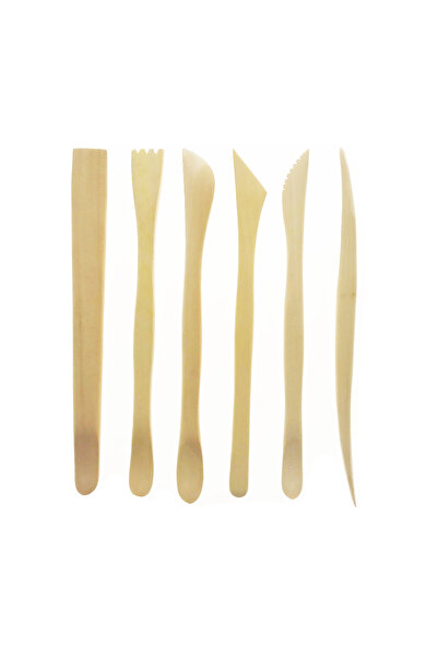 hobi market art Ahşap Ebeşuar Modelaj Seti 6 Parça 15 cm.