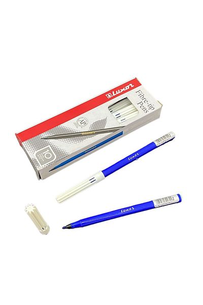 LUXART BELTED PEN 08.mm NIB BLUE 10 pcs