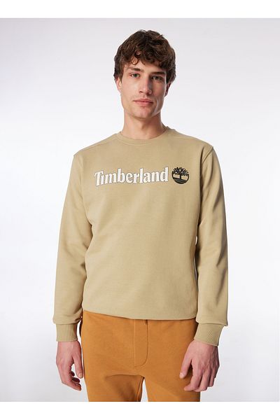 Timberland Ανδρικό μπεζ φούτερ με λαιμόκοψη - Tb0a5ujydh41_crew Neck