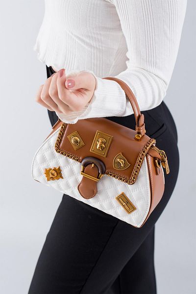 KRISTE BELL KRISTEBELL SPACE THEMED WOMEN'S HANDBAGS 26506 WHITE