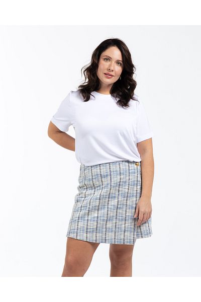 LUOKK Keıtha Plaid Plus Size Mini Shorts Skirt