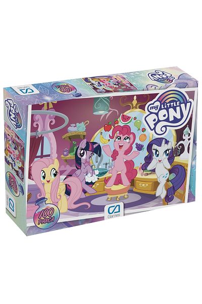 CA Games سلسلة ألغاز للأطفال مرخصة من My Little Pony مكونة من 100 قطعة مقاس 34 × 24 سم