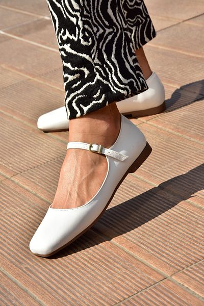 Fox Shoes S726252509 White Women's Ballerinas