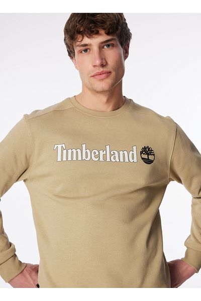 Timberland Ανδρικό μπεζ φούτερ με λαιμόκοψη - Tb0a5ujydh41_crew Neck