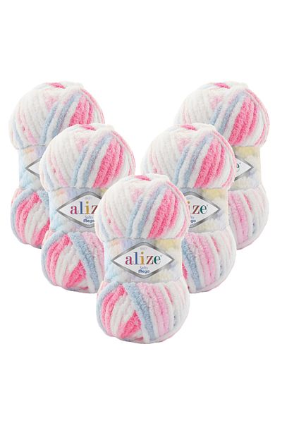 Alize Πλεκτό νήμα Softy Mega 5 Pack 5945 Gradient