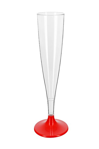 KENT 6-Piece Red Plastic Sherbet Glass Set