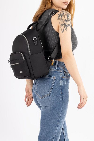 Getcho Bizzare Women's Daily Backpack Satin Waterproof Double Zipper Casual Use Model