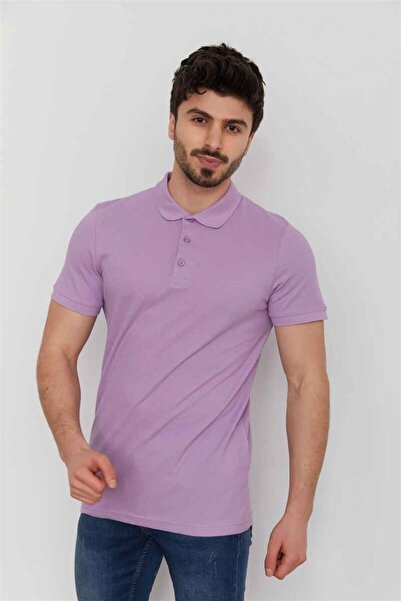 Cazador Tricou Polo Pique pentru bărbați 4613 Liliac