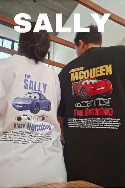 EFBUTİK Футболка I'm SALLY Car Detail Oversize Unisex