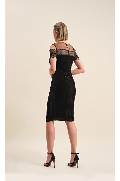 VERDA Lace Detailed Evening Dress