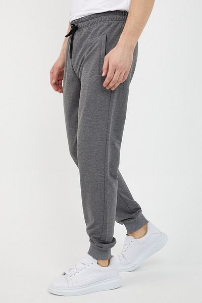 COMEOR Ανδρικό φούτερ Anthracite Premium Fabric Jogger Trotters Ελαστική τσέπη με φερμουάρ Καθημερινά άνετα αθλητικά