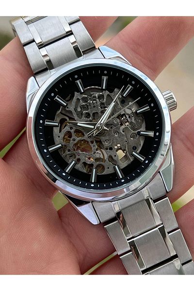FERRO Steel Cord Inner Functions Active Automatic 30 Mt Waterproof Men's Wristwatch EFM40106-A2