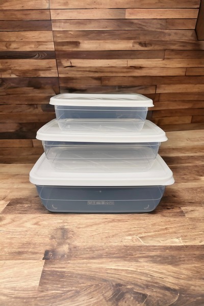 kurt41 3-pack Bpa-free Storage Container - Can Interlock