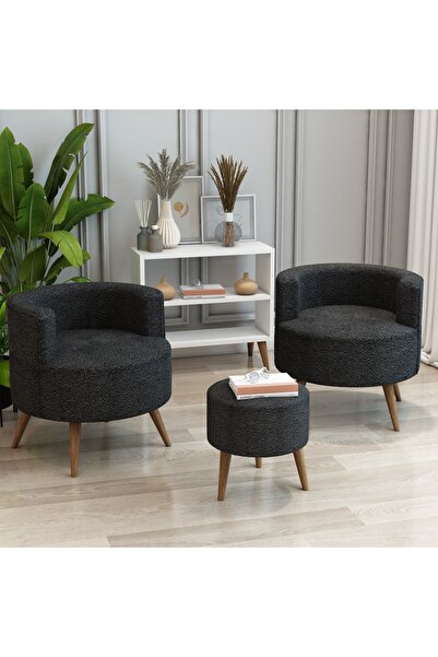 Genel Markalar Çay Seti İkili Koltuk, Berjer Ve Puf Takımı, Puf Koltuk  (Salo...