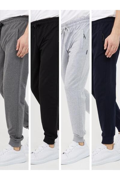 COMEOR Ανδρικό φούτερ 4 τεμαχίων Anthracite Black Grey Navy Blue - με ριμπ τσ...