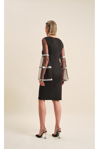 VERDA Rochie de seara brodata cu piatra