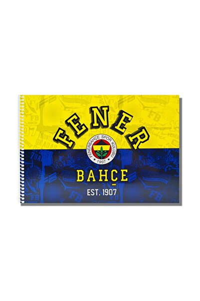 Fenerbahçe 17x24 15 Sheets Cardboard Cover Spiral Painting Book 3 Pieces