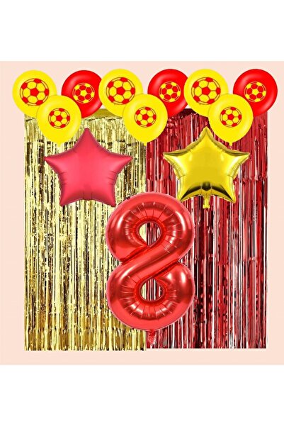 BEST PARTİ DOĞUM GÜNÜ PARTİ SÜSLERİ Sarı Kırmızı Taraftar Doğum Günü Parti Se...